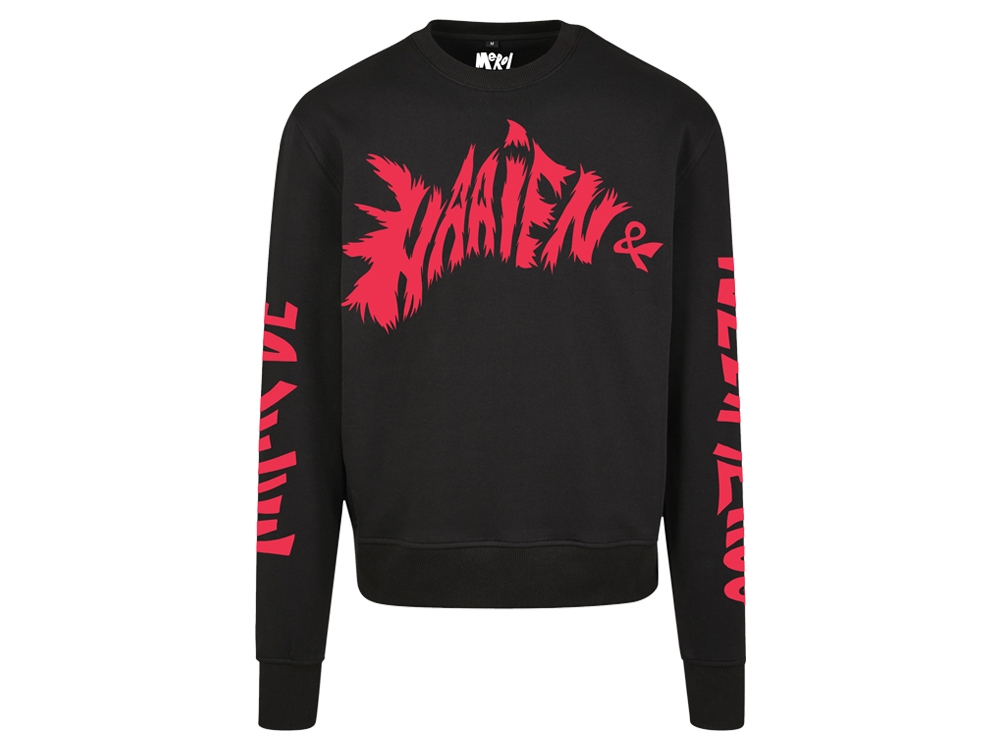 Naar De Haaien & Weer Terug Crewneck zwart