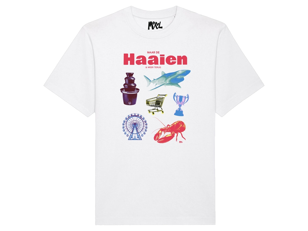 Naar De Haaien & Weer Terug T-shirt Wit